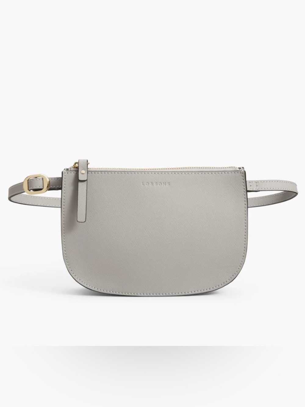 Lo & Sons Waverley 2 Convertible Crossbody Bag (grey, Saffiano Leather)
